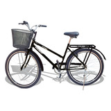 Bicicleta Aro 26 Wendy Modelo Poti Com Cesta Cores Cor Preto