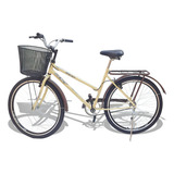 Bicicleta Aro 26 Wendy Modelo Poti Com Cesta Cores Cor Violeta escuro