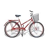 Bicicleta Aro 26 Wendy Modelo Poti Com Cesta Vermelho 