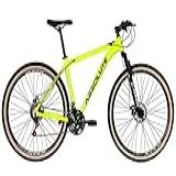 Bicicleta Aro 29 Absolute Nero 4 Cabeamento Interno 24v Freio A Disco Garfo Com Suspensão Mtb 29 Alumínio Pneu Com Faixa Bege -21- Amarelo-
