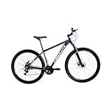 Bicicleta Aro 29 Absolute Nero 5 Alumínio 21v Cabos Internos Freio A Disco Suspensão Dianteira Mtb -Roxo- 17-