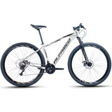 Bicicleta Aro 29 Alfameq Afx Freio Disco 21v Cambios Shimano Cor Branco preto Tamanho Do Quadro 21