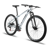 Bicicleta Aro 29 Alfameq Atx 21v Cambio Shimano Freio Disco Cor Branco preto Tamanho Do Quadro 21