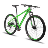 Bicicleta Aro 29 Alfameq Atx 21v Cambio Shimano Freio Disco Cor Verde preto Tamanho Do Quadro 21