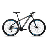 Bicicleta Aro 29 Alfameq Makan Freio Disco 21v Shimano Bike Cor Preto azul Tamanho Do Quadro 17