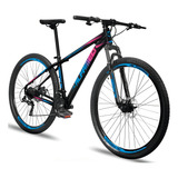 Bicicleta Aro 29 Alfameq Stroll Câmbio Shimano Disco 24v Cor Preto verde azul Tamanho Do Quadro 17