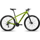 Bicicleta Aro 29 Alfameq Vx Câmbio Shimano 21v Freio A Disco Cor Verde Com Preto Tamanho Do Quadro 17