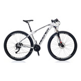 Bicicleta Aro 29 Deeper Shimano Branco 17 24v Freio Hidráulico Suspensão Com Trava Cubos De Alumínio K7 Com Rolamento Blindado