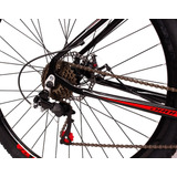 Bicicleta Aro 29 Dropp Alumínio Freio A Disco 21 Marchas Cor Preto vermelho Tamanho Do Quadro 19