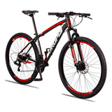 Bicicleta Aro 29 Dropp Z3 Câmbio Shimano 21 Vel Freio Discos Cor Preto vermelho Tamanho Do Quadro 15