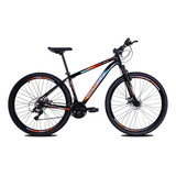 Bicicleta Aro 29 Gallo Duster Freio Disco 24 Marchas Cor Preto laranja verde Tamanho Do Quadro 17