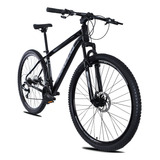 Bicicleta Aro 29 Gallo Duster Freio Disco 24 Vel Cor Preto prata Tamanho Do Quadro 19