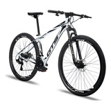 Bicicleta Aro 29 Gts Alumunio Rdx 21v Câmbio Shimano A Disco Cor Branco preto Tamanho Do Quadro 17