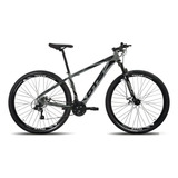 Bicicleta Aro 29 Gts Alumunio Rdx 21v Câmbio Shimano A Disco Cor Cinza preto Tamanho Do Quadro 17