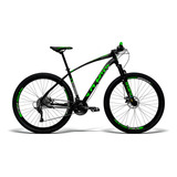 Bicicleta Aro 29 Gts Freio A Disco E Suspensão 27v I vtec Sx Cor Preto Verde Tamanho Do Quadro 19