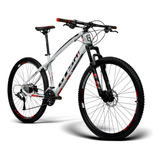 Bicicleta Aro 29 Gts M1 I vtec Absolute El F Hidraulico 27v Cor Branco vermelho Tamanho Do Quadro 17