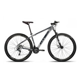 Bicicleta Aro 29 Gts Pro M5 Intense Freio A Disco 24 Marchas Cor Cinza preto Tamanho Do Quadro 17