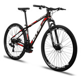 Bicicleta Aro 29 Gts Pro M5 Track 21 Marchas Câmbios Shimano Cor Preto E Vermelho Tamanho Do Quadro 17