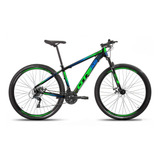 Bicicleta Aro 29 Gts Prom5 Urban Freio A Disco 21 Marchas Cor Preto verde azul Tamanho Do Quadro 17