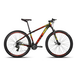 Bicicleta Aro 29 Gts Prom5 Urban Freio A Disco 21 Marchas Cor Preto vermelho Com Amarelo Tamanho Do Quadro 21
