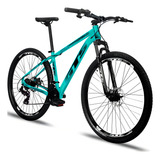 Bicicleta Aro 29 Gts Supreme Quadro Aluminio 24v Freio Disco Cor Verde Água Preto Tamanho Do Quadro 17