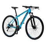 Bicicleta Aro 29 Krw Spot Alum Shimano Acera 27v Trava Sx13 Cor Azul preto