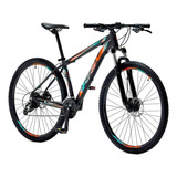 Bicicleta Aro 29 Krw Spot Alum Shimano Acera 27v Trava Sx13 Cor Preto azul E Laranja