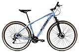 Bicicleta Aro 29 Ksw 21 Marchas Alumínio Cambio Shimano Freio A Disco Azul Claro 15 