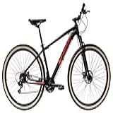 Bicicleta Aro 29 Ksw 21 Marchas Alumínio Cambio Shimano Freio A Disco Preto Vermelho Laranja 21