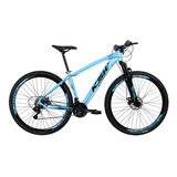 Bicicleta Aro 29 Ksw 27 Velociddes Freio Hidraulico Cor Azul Tamanho Do Quadro 17