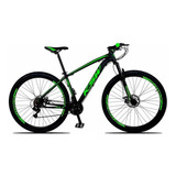 Bicicleta Aro 29 Ksw 27 Velociddes Freio Hidraulico Cor Preto verde Tamanho Do Quadro 15