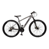 Bicicleta Aro 29 Ksw Alumínio 24 Vel Freio A Disco Mec Mtb Cor Grafite Com Preto Tamanho Do Quadro 21