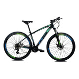 Bicicleta Aro 29 Ksw Color Altus 1 0 24v Hidraulico Trava Cor Verde azul Tamanho Do Quadro 21