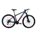 Bicicleta Aro 29 Ksw Xlt 2019 Alum Câmbios Shimano 24v Disco Cor Pink azul Tamanho Do Quadro 19
