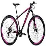 Bicicleta Aro 29 Ksw Xlt 24v Disco Câmbios Index Cor Preto Rosa Tamanho Do Quadro 17 