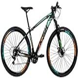 BICICLETA ARO 29 KSW XLT COLOR 21V CAMBIOS SHIMANO LARANJA VERDE 19 