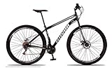 Bicicleta Aro 29 Ravok 21v Aço Carbono Freios A Disco Preto E Cinza 