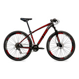 Bicicleta Aro 29 Sutton 27v Hidráulico Bike Shimano Ksw Cor Preto vermelho Tamanho Do Quadro 19