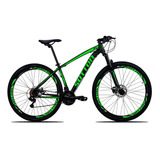 Bicicleta Aro 29 Sutton New Shimano 27v Freio Hidráulico Cor Preto verde Tamanho Do Quadro 17