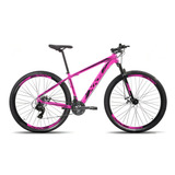 Bicicleta Aro 29 Xks 27 Marchas Freio A Disco Hidráulico Cor Rosa preto Tamanho Do Quadro 17