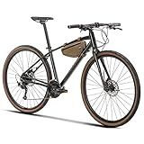 Bicicleta Aro 700 Urbana Sense Activ 2023 Transmissão Altus 27 Velocidades Verde 17