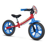 Bicicleta Balance Infantil Nathor Balance Bike Aro 12 Spider Man Homem Aranha