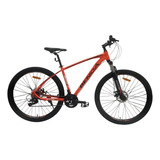 Bicicleta Benoá Aro 29 Aço 21 Marchas Mountain Bike Cor Laranja preto