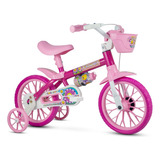Bicicleta Bicicletinha Infantil Aro 12 Flower Rosa Nathor