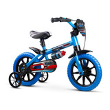 Bicicleta Bicicletinha Infantil Azul Meninos Aro 12 Veloz