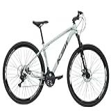 Bicicleta Bike Aro 29 KSW XLT 200 MTB Alumínio 21V Marchas Rapid Fire Cabeamento Superior Interno Cinza Porsche 17 