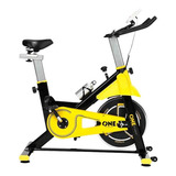Bicicleta Bike Ergométrica Para Spinning Preta E Amarela Cor Amarelo preto