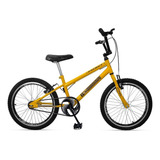 Bicicleta Bmx Freestyle Infantil Ello Bike Energy Aro 20 Freios V-brakes Cor Amarelo/preto Com Descanso Lateral