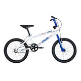 Bicicleta Caloi Cross Alumínio Aro 20 Branca E Azul A16
