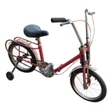 Bicicleta Caloi Infantil Antiga Berlineta Aro 14 Dobrável
